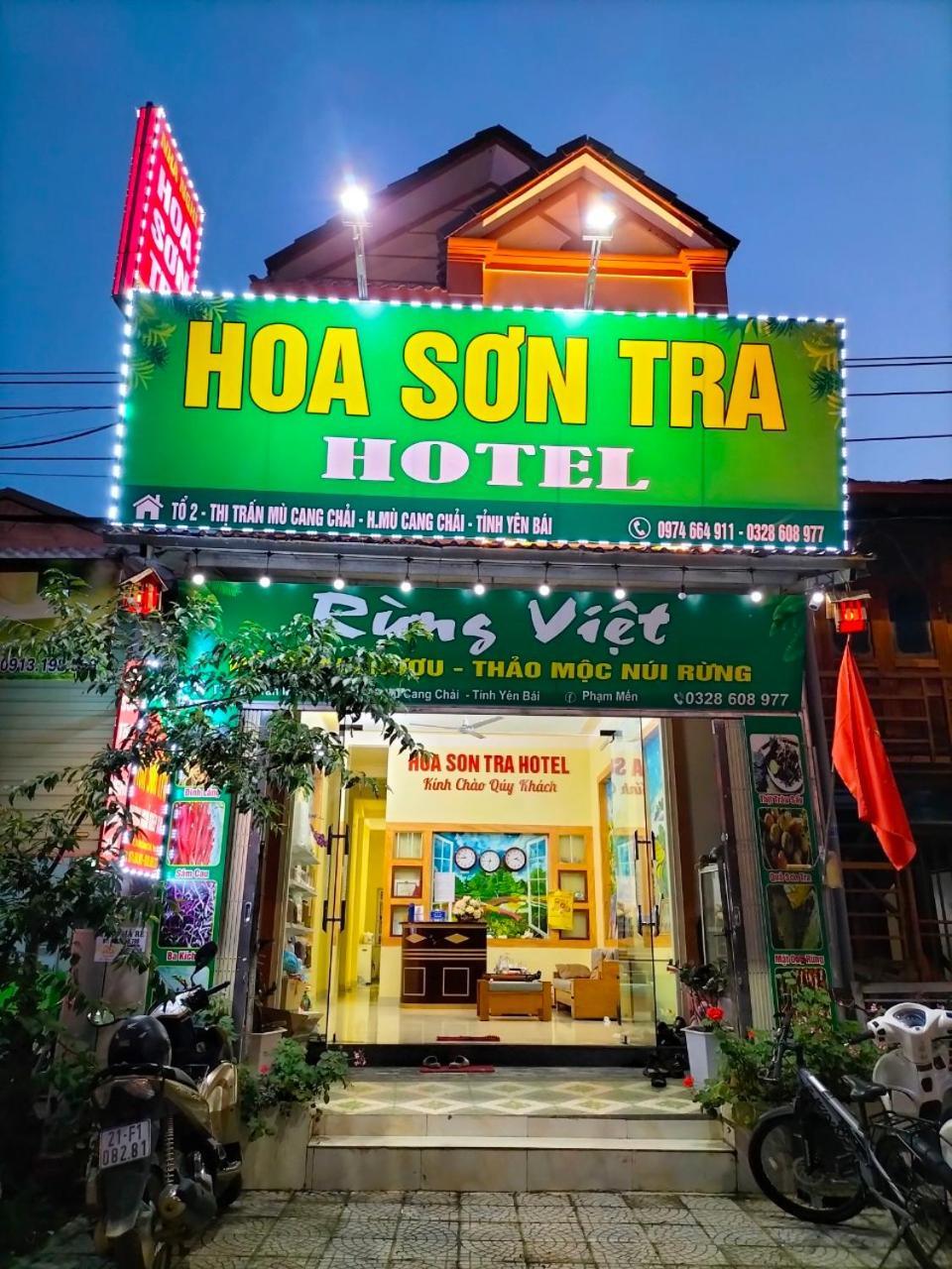 Hoa Son Tra Hotel Mu Cang Chai Exterior foto